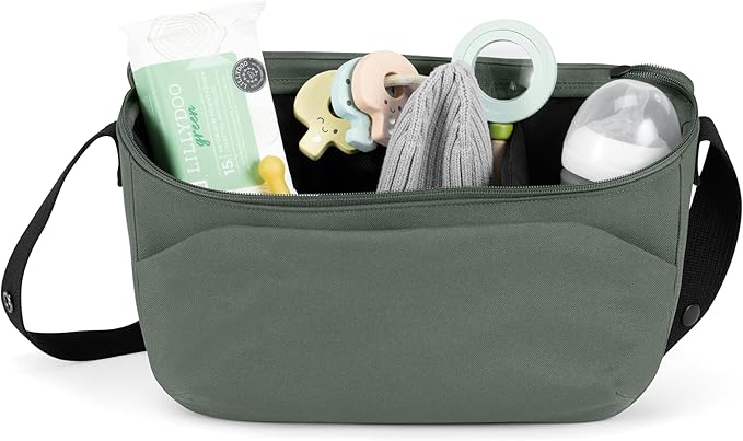 Joolz Organiser - Compact Accessory for Baby Stroller, Pushchair or Buggy - Easy to Attach - Baby Must Have Travel Essential- Extra Storage - Compatible with GEO/AER/HUB/Day Collections (Forest Green)