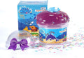 Dolphin Ocean Slime Kit with Ice Cream Tub - 8 Oz Non-Sticky Slime Party Favors for Kids, Resin Dolphin Charm & Glitter - Sensory Toys for Girls&Boys 6-12, Birthday Gifts