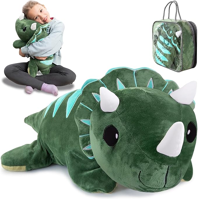 ODOXIA Big Weighted Animals for Anxiety 5lb Dinosaur | Stuffed Weighted Plush for Kids, Adults | Weighted Stuffed Animals | Weighted Plushies | Weighted Plushie