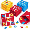 JoyCat 48 Pack Tic Tac Toe Party Favors for Kids, Felt Travel Board Games with Storage Pouch, Classroom Prizes, Goodie Bag Stuffers, Birthday Gifts for Students(Classic)