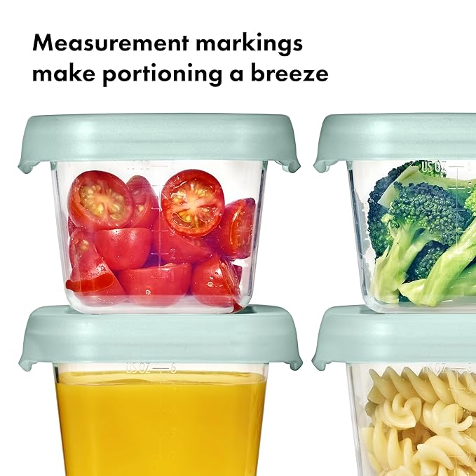 OXO Tot Baby Blocks Food Storage Containers (6 Oz.) - Opal