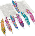 YiConfety Diamond Painting Kits, Kids Diamond Art Gift, Gem Art Kits for Girls Birthday, Arts and Crafts for Kids Ages 6 8 10 (Feather)