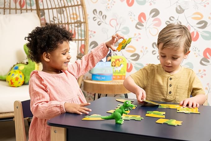 Crocodile Creek 12-Piece Mini Jigsaw Puzzle - Fun Floor Puzzles for Kids Ages 2-4 and Up - Heavy-Duty Shaped Box for Storage - Sweet Unicorn - 12" x 9" Finished
