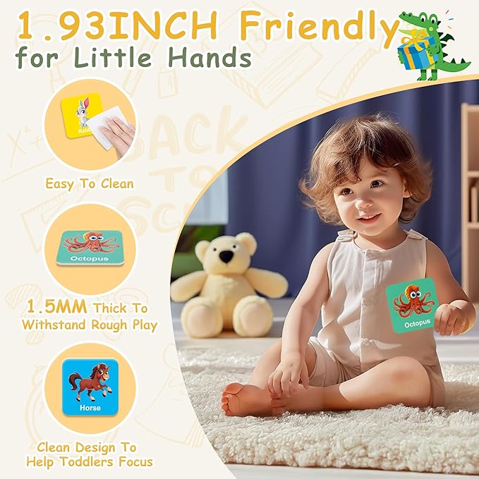 72 PCS Memory Match Game, Animial Matching Game for Kids 3 and up, Enhanced Memory Skills for Toddlers Ages 3 and Up