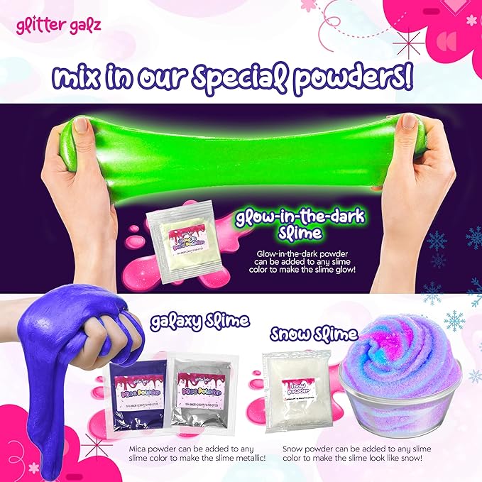 4 LB Huge Glassy Clear Bulk Slime Bucket Toy for Kids Jumbo 64 FL OZ Premade Crystal Slime Pack with 39 Add-Ins Sensory Toy Bulk Slime Kit for Girls Boys Teens Birthday Party Present