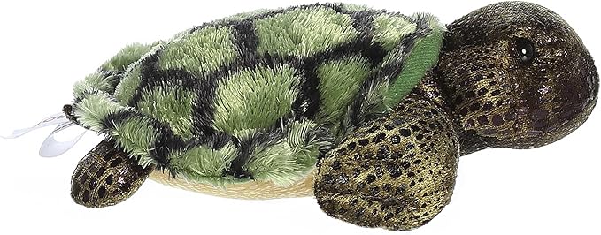 Aurora® Adorable Mini Flopsie™ Splish-Splash™ Stuffed Animal - Mini Companions Ready for Playful Adventures - for Kids All Ages, Toddlers, Adults, and Families - Green 7.5 Inches