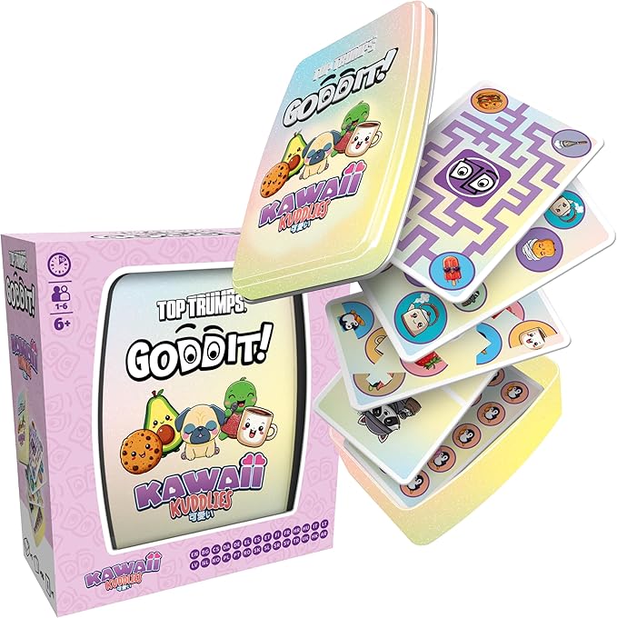 Top Trumps Kawaii Kuddlies Goddit! Card Game for Kids and Adults Family Game Travel Game 1 to 6 Players Makes a Great Gift for Ages 6 Plus