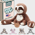Huggle Healers Weighted Stuffed Animals for Adults, Teens and Kids - 36 Inch Long Plush Arms for Hugs - 4.5lb Sloth Stuffed Animal Plushies - Kigi Sloth