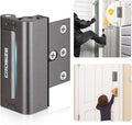 Home Security Door Lock, Upgraded Metal Door Reinforcement Lock, 3" Withstands 1000 lbs of Impact for Inward Swing Doors, Defender Door Locks for Kids Safety, Prevent Unauthorized Entry, Dark Gray