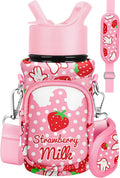 Miss Adola Water Bottle Carrier with Strap - Insulated Kids Water Bottle Holder for Boys Girls Bottle Bag for 10-18Oz