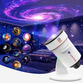 Galaxy Projector, HD Brighter Wider Projection Planetarium Star Projector with 7-Color Night Light Realistic Starry Sky Space Solar System Moon Nebula for Bedroom Ceiling Room Decor