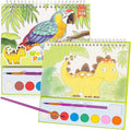 JCREN Paint with Water Books for Kids, Watercolor Coloring Book Mess Free Watercolor Painting Set, Arts and Crafts Water Color Paint Kit Birthday Gifts for Kids Toddlers 3-5 Boys Girls(Animal)