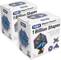 TOSY Magnet Pyramid Stone - 1 Cube Transforms into 1 Billion Shapes (Bunny, Egg Basket, Flowers, Heart…), 243 Rare Earth Magnets, Holographic Design, Puzzle/STEAM Toy, Easter Birthday Gift, 2-Pack