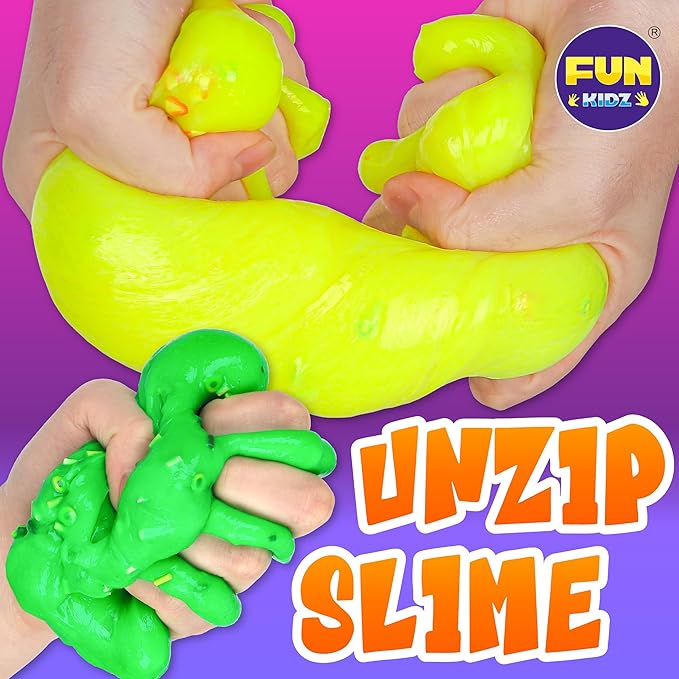 1:1 Scented Fruit Glue Slime Kit for Kids, FunKidz Neon Slime Making Kit for Girls Ages 6-12 Activities Craft Gifts Includes Color Glue and Super Clear Slime Activator to Make Slime Toys