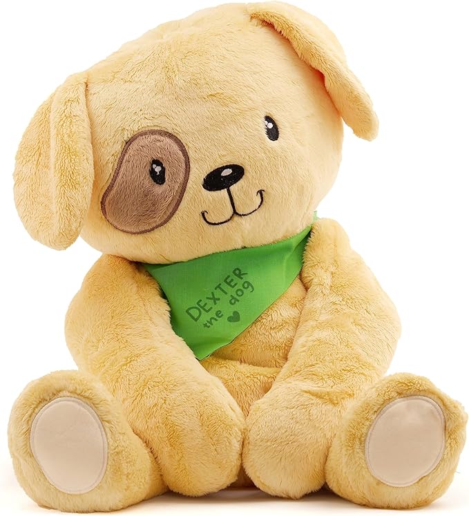 Lilly's Love Weighted Stuffed Animals for Adults & Kids — 5lb Calming Dog Plush for Anxiety, ADHD & Sensory | Machine Washable Weighted Stuffed Animal w/Removable Insert | Dexter The Dog