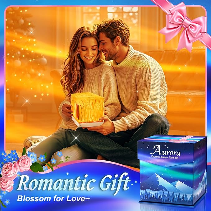 Northern Lights Projector White Noise Sound Machine for Sleep, 18-Color 15 White Noise Machine for Sleeping, Bluetooth Aurora Light Projector for Bedroom Aurora Projector,Shower Light Ambient Lighting