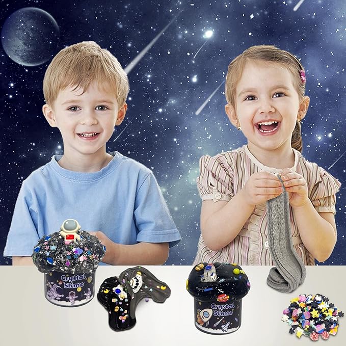 7 Pack Galaxy Slime Kits, Butter Slime,Cloud Slime kit for Girls Ages 8-12,Crunchy Slime Kit,Non Sticky,Super Soft Sludge Toy,Birthday Gifts for Kids,Party Favors for Girls and Boys