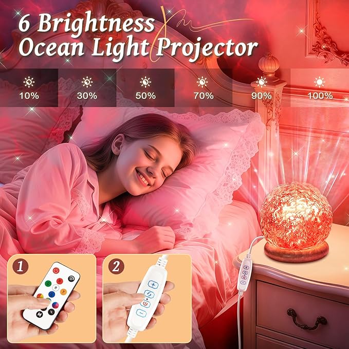 Ambient Lighting Mood Lighting,18 Colors Aurora Light Projector for Bedroom,Dimmable Northern Lights Projector&Night Light Projector with Remote,Aesthetic Room Decor Gifts for Teen Girls Birthday Gift