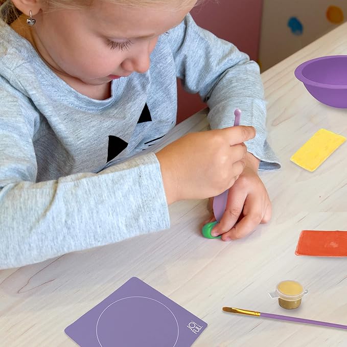 JOiFULi Make Your Own Clay Jewelry Bowls Arts and Crafts Kit for Girls Kids Ages 8 9 10 11 12 Years Old