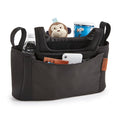 Contours Baby Stroller Organizer, Adjustable Parent Organizer Accessory - Cup Holder and Storage - Compatible with Select Wagons - Black