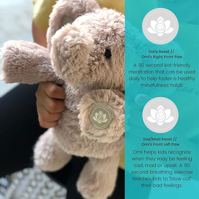 Omi The Elephant Meditation & Learning Toy - Mindfulness & Social Emotional Learning for Kids - Calm Down & Emotional Regulation Tool