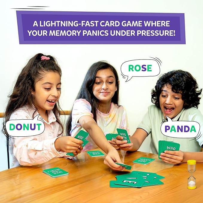 Skillmatics Board & Card Game – Who Saw What? in 60 Seconds, Memory Game for Kids, Teens & Adults, Fast-Paced Family Game Night Fun, Quick-Thinking Party Game, Gift for Ages 7, 8, 9 & Up