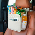 FrgKbTm Car Seat Back Hanging Bag Car Document Holder Multi-Pocket Bottle Bag Storage Box Organizer Travel Tidy Pouch Pocket Kids Beige