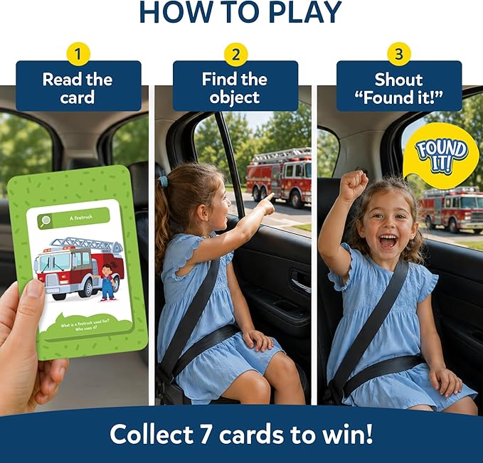 Skillmatics Indoor & Travel Scavenger Hunt Card Game - Found It, Educational Game Collections, Gifts for Kids, Boys, Girls and Families, for Ages 4, 5, 6, 7, Perfect for Home, School, Playdates