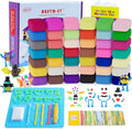Aestd-ST Air Dry Clay 42 Colors, Modeling Clay for Kids, DIY Model Magic Clay, Molding Clay Kit with Sculpting Tools, Non-Sticky Soft and Super Light, Arts and Crafts Gift for Boys Girls Kids