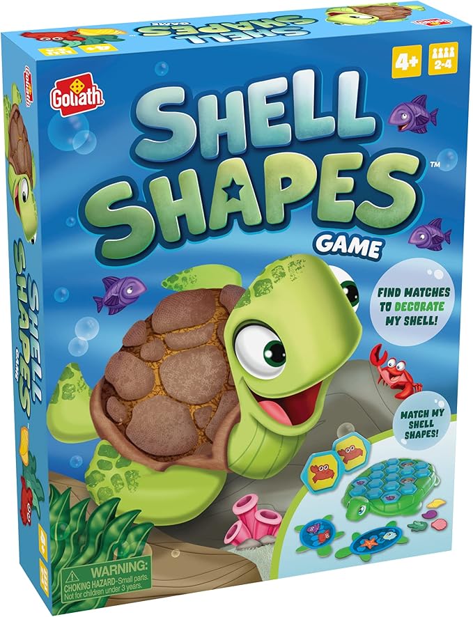 Shell Shapes Game - Develops Memory and Matching Skills As Players Find Matches to Decorate the Turtle's Shell by Goliath
