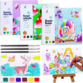 JUNQIU 3Pack Water Color Paint Sets for Kids, Paint With Water Books, Pocket Watercolor Painting Book, Arts and Crafts for Girls Gifts,Stocking Stuffers For Kids