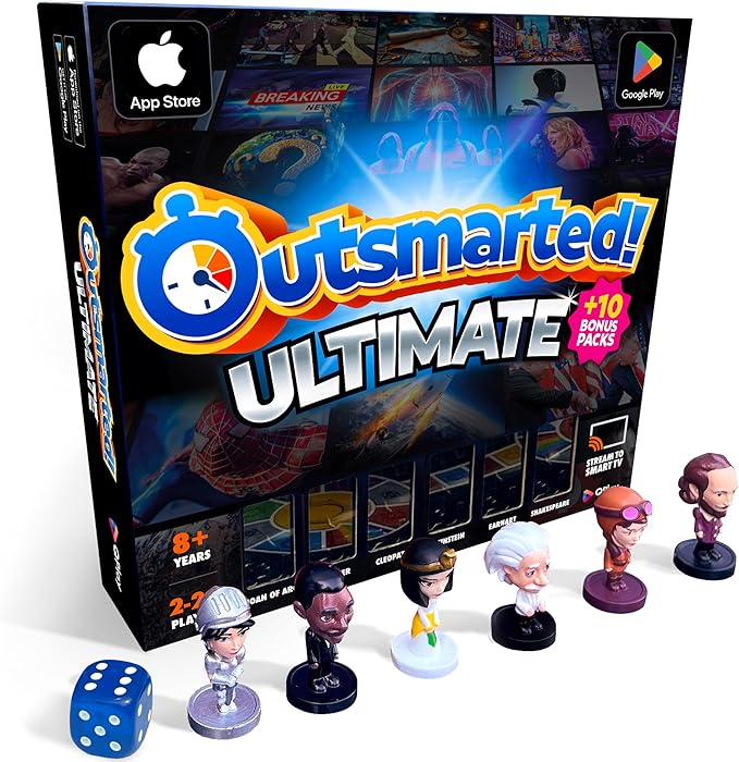 Outsmarted Ultimate Edition - 10 Exciting Bonus Categories | Kids, Teens & Adults | Next-Level Game Night for Family & Friends | 2–24 Players | Age 8+ | 10,000+ Questions | 2026 Edition