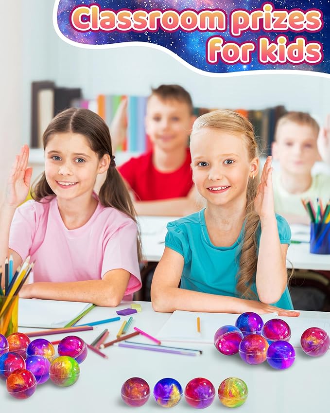 24 Pack Galaxy Slime Party Favors, Non-Sticky, Stress Relief Treasure Box Toys for Classroom Prizes Party Supplies, Student Gifts Birthday Goodie Bags Stuffers for Kids Teens Boys Girls 4-8, 8-12