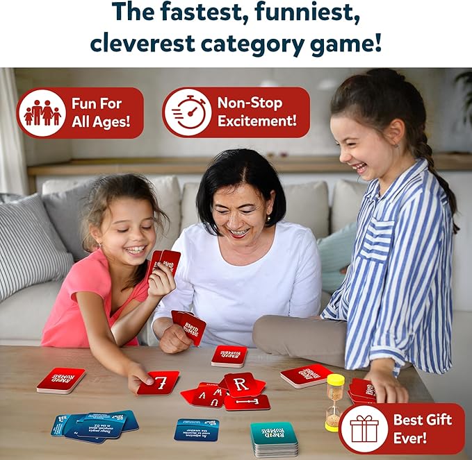 Skillmatics Rapid Rumble - A Trip Around The 50 States, Fast-Paced Board Game for Kids, Teens & Adults, Fun for Family Game Night & Educational Toy, Quick-Thinking, Gifts for Kids Ages 8, 9, 10 & Up