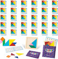 BONNYCO Tangram Puzzle Wooden Pack 30 Kids Party Favors. Goodie Bags Stuffers for Kids 3-5 4-8, Return Gifts for Birthday Party. Goody Bag Stuffers, Pinata Filler Toys Bulk. Classroom Prizes, Rewards