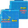 Torlam Math Board, Multiplication Game Board, 12x12 Math Manipulatives Game Board Multiplication,Division, Addition, Subtraction Games Toys for Kids, 1st, 2nd, 3rd, 4th, 5th, 6th Grade