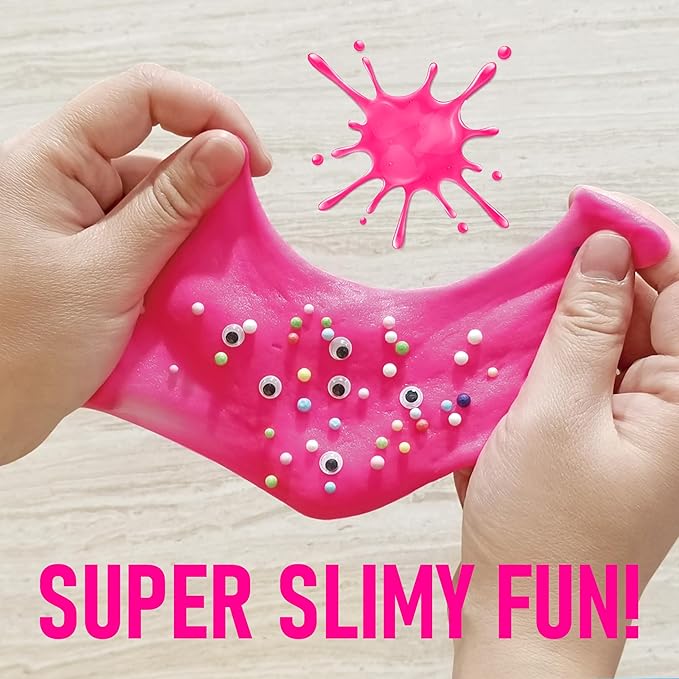 Slime Science Kit for Kids - DIY Slime Making Kit with 3 Colors, Ghost Mold, Foam Beads & Pearlescent Powder - STEM Educational Science Experiment Toy for Boys & Girls Ages 6+