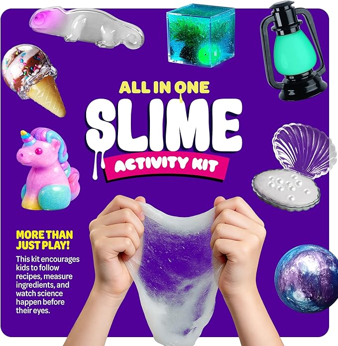 Slime Making Kit for Kids - 7 8 9 10 11 12 Year Old Girl Gifts - Arts and Crafts for Kids Ages 8-12 - Girls Birthday Gift Ideas Age 8-10 Years - Activities DIY Kits - Toys for Kids, Tween, Teens