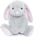 WEIGEDU Gray Bunny Rabbit Stuffed Animals Plush Toys for Kids Girls Boys Baby Birthday Bedtime Gift, 17.7 inches