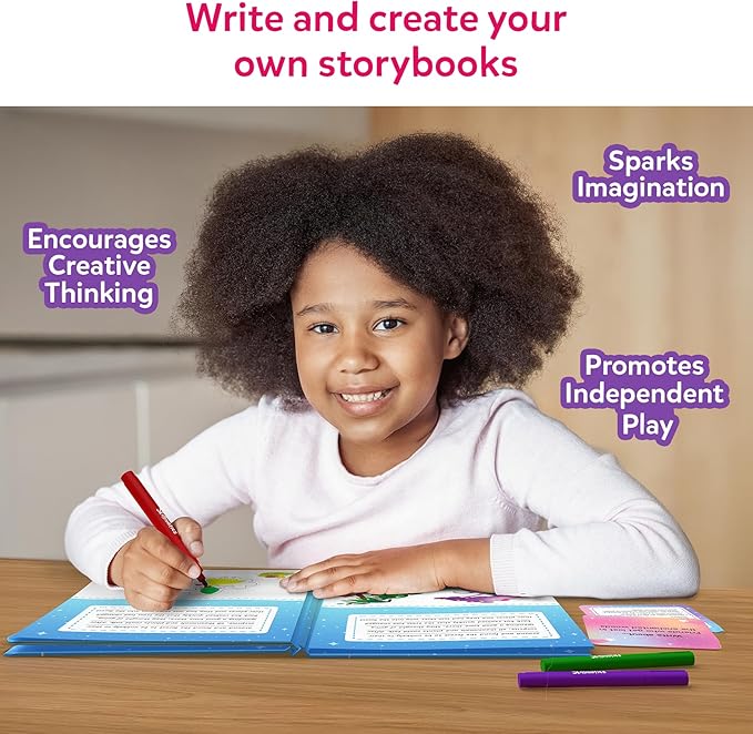 Skillmatics Storybook Art Kit - Create Fairytale Stories, DIY Craft & Writing Kit with 300+ Stickers, Scrapbooking & Journal Activity, Screen-Free Fun, Gifts for Kids Ages 5, 6, 7, 8, 9, 10