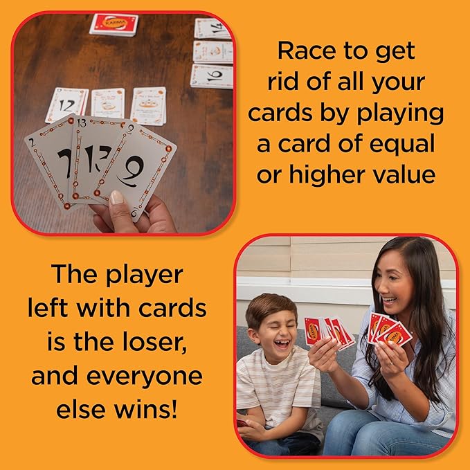 KARMA Card Games for Kids – Kids, Family Games Night, Multi-Player, Screen Free, Travel Games, Playing Cards, What Goes Around, Comes Around, Ages 8+