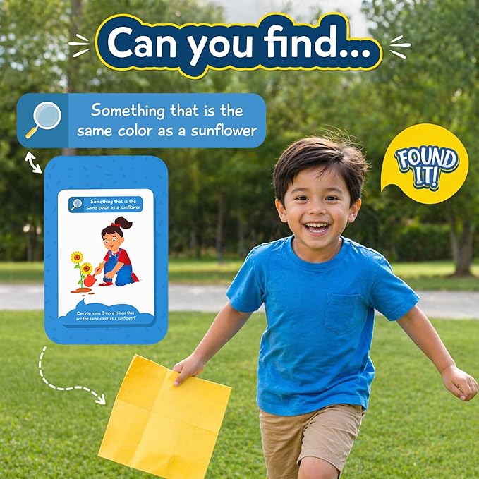Skillmatics Outdoor Scavenger Hunt Card Game - Found It, Learning Toys, Educational Game Collections, Gifts for Kids, Boys, Girls and Families, for Ages 4, 5, 6, 7, Perfect for Home, School, Playdates
