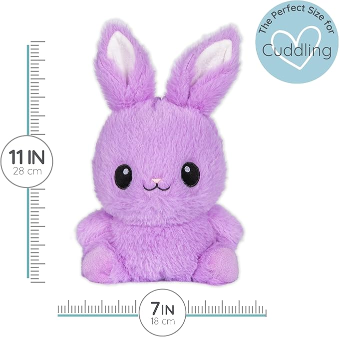Boppsy Bunny Microwavable Easter Stuffed Animal, Weighted Heatable and Coolable Lavender Scented Plush for Kids and Adults, 1.5 lb, Warm Pals