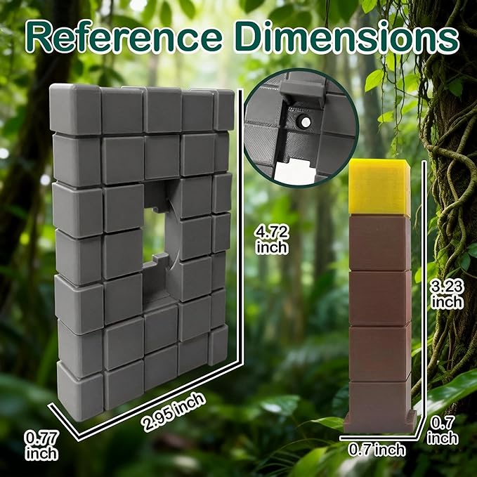 Game Room Light Switch Cover, 1 Toggles Blocks Light Switch Cover, My World Room Decor, 1 Gangs Standard Size for Fans Kids Bedroom Decoration, Yellow stick level