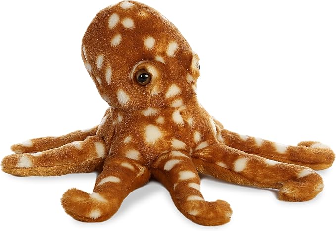 Aurora® Adorable Flopsie™ Octopus Stuffed Animal - Used to Create Imaginative Play Adventures - Perfect for Birthdays, Kids and Adults, All Ages - Orange 12 Inches