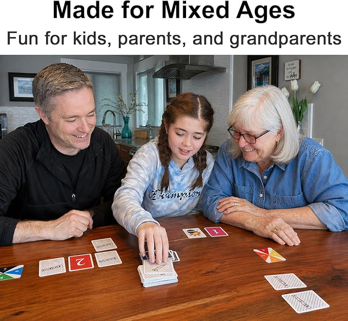 Elimino Family Card Game – Fast & Simple Gameplay that Brings Everyone Together | Easy to Learn, Ages 7+, Great for Kids, Parents & Grandparents