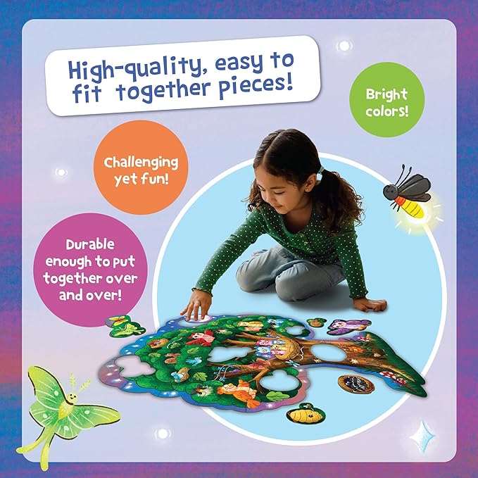 Peaceable Kingdom Hoot Owl Hoot Floor Puzzle – Giant Floor Puzzle for Kids Ages 5 & up – Great for Classrooms