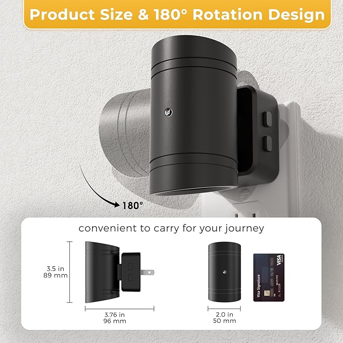 L LOHAS LED Night Light, Dimmable Night Lights Plug into Wall,2 Pack 3CCT Nightlight for Kids,180° Rotatable, 3000K/4000k/5000K Adjustable Night Lights with Dusk to Dawn Sensor for Bedroom Bathroom