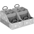 Car Seat Organizer Backseat Front Seat, Car Organizer With 12 Storage Compartments 2 Cup Holders, Snack Storage For Kids Baby, SUV Truck Van Collapsible Storage Bag For Travel, PT, 2PK