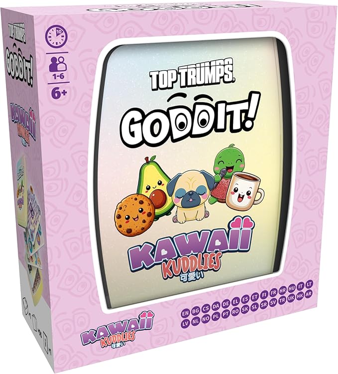 Top Trumps Kawaii Kuddlies Goddit! Card Game for Kids and Adults Family Game Travel Game 1 to 6 Players Makes a Great Gift for Ages 6 Plus